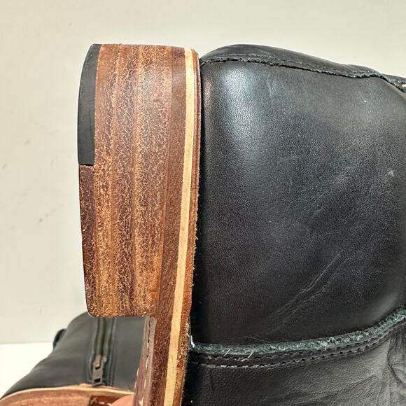 EXCELLENT Rancourt & Co. x Helm Pablo Boot Zipper Moto Made in Maine USA 9 D main image 4